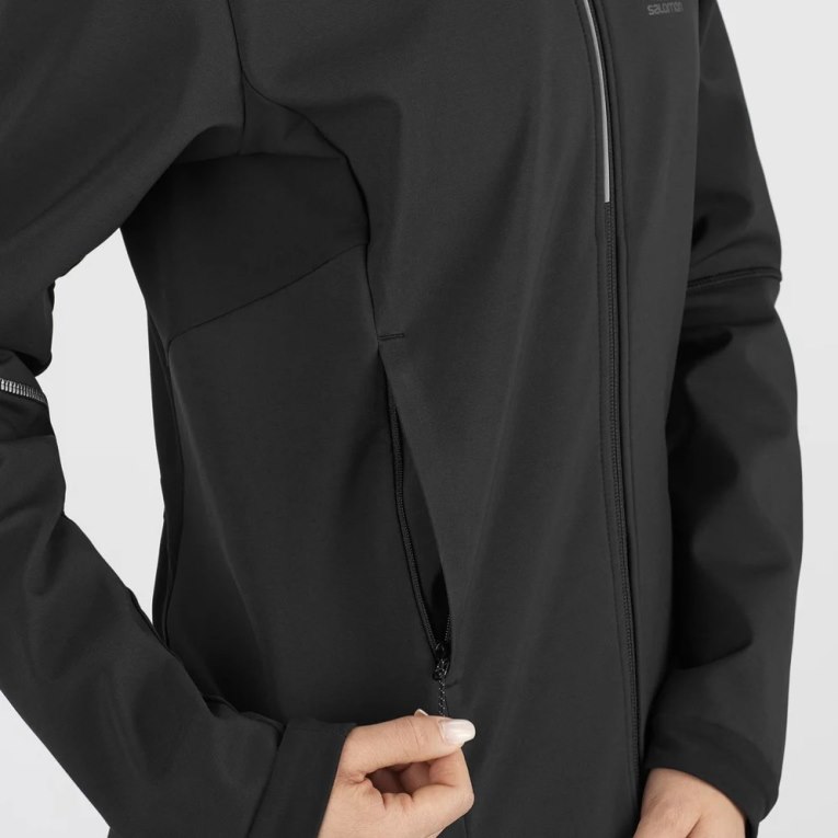 Black Salomon Agile Women's Shell Jackets | IE LR6920